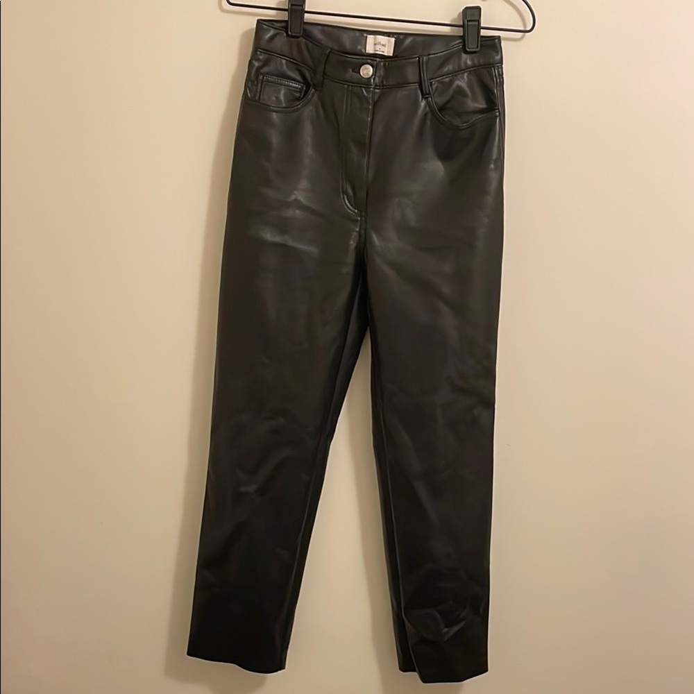 Aritzia Melina leather pants size 4